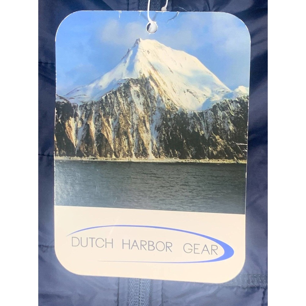 Dutch Harbor Gear Lightweight Zipper Jacket Navy Size Large - Picture 2 of 10